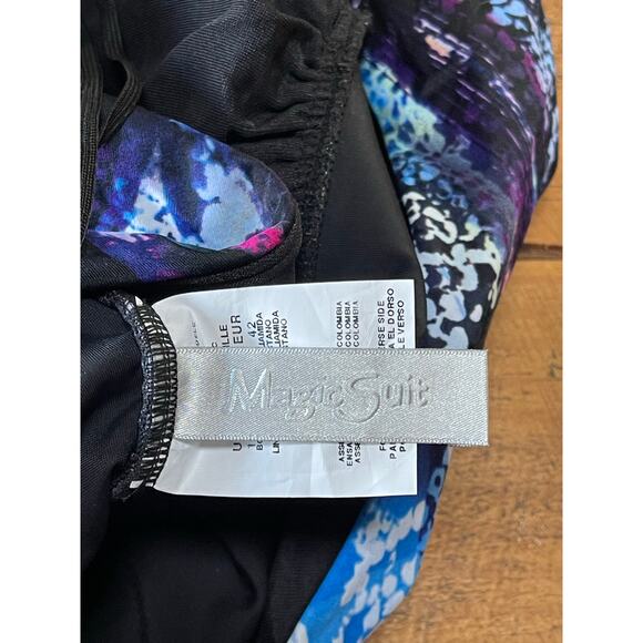 Womens MAGICSUIT Claudia Boa Green Blue Pink Snake‎ Halter Bathing Suit Size 12 - Picture 9 of 10